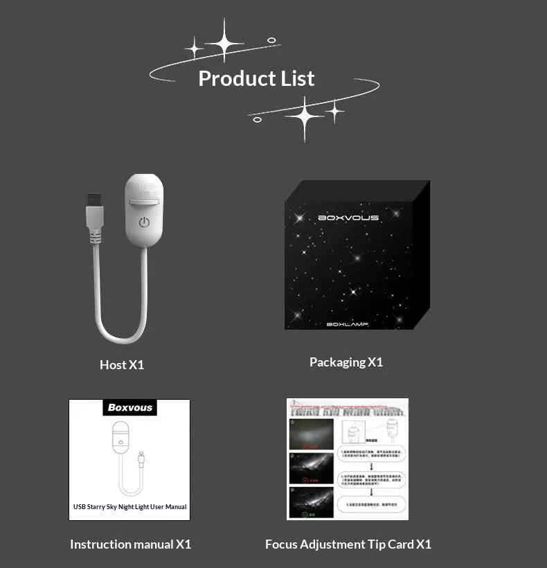 Galaxy Starry Sky Night Light Projector